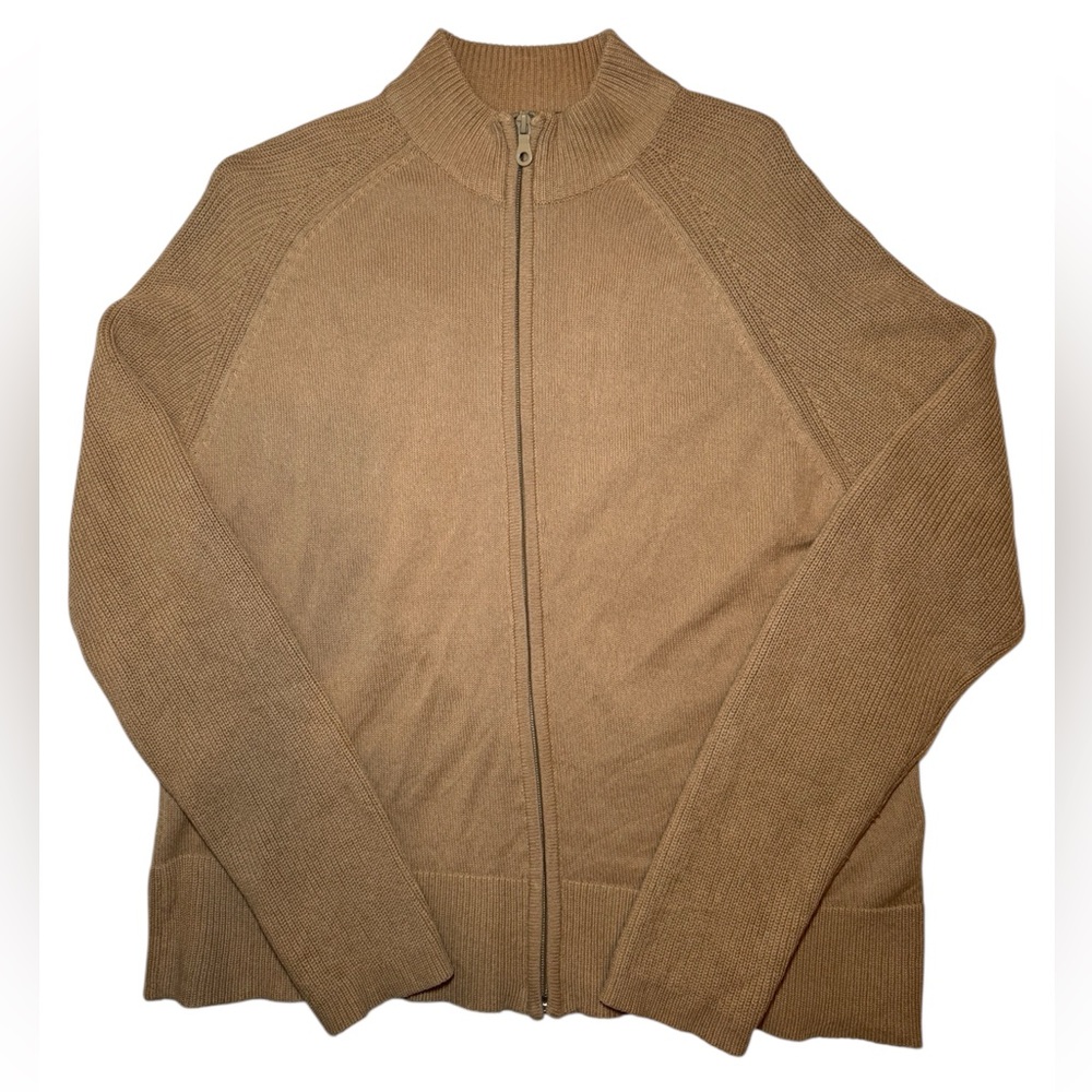 Vintage Woolrich Khaki Full Zip Cardigan Sweater Women’s Xl